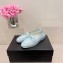 Chanel Patent Calfskin Moccasins G45409 Light Blue 2024