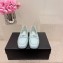 Chanel Patent Calfskin Moccasins G45409 Light Blue 2024