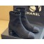 Chanel Black Suede Ankle Boots 2024