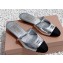 Miu Miu Patent Calfskin Mules with Strap Silver 2024