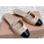 Miu Miu Patent Calfskin Mules with Strap Beige 2024