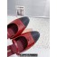 Miu Miu Patent Calfskin Mules with Strap Burgundy 2024