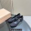 Miu Miu Logo Black Fabric Mary Janes 2024