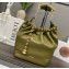 Loewe Small Squeeze bag in nappa lambskin Green