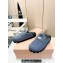 Miu Miu Denim mules with logo-engraved metal coin 5D058E Blue 2024