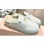 Miu Miu Denim mules with logo-engraved metal coin 5D058E White 2024
