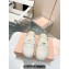 Miu Miu Denim mules with logo-engraved metal coin 5D058E White 2024