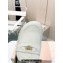 Miu Miu Denim mules with logo-engraved metal coin 5D058E White 2024