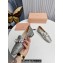 Miu Miu Glitter fabric loafers Silver 01 with metal chain and artificial crystal ornament 2024