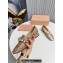 Miu Miu Glitter fabric loafers Gold 01 with metal chain and artificial crystal ornament 2024