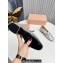 Miu Miu Glitter fabric loafers Silver 02 with metal chain and artificial crystal ornament 2024