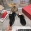 Roger Vivier Viv' Rangers Metal Buckle Monkstraps Loafers in Patent Leather Black 2024