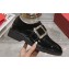 Roger Vivier Viv' Rangers Metal Buckle Monkstraps Loafers in Patent Leather Black 2024