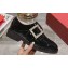 Roger Vivier Viv' Rangers Strass Buckle Monkstraps Loafers in Patent Leather Black 2024