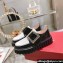 Roger Vivier Viv’ Go-Thick Metal Buckle Loafers in Patent Leather White/Black 2024