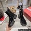 Roger Vivier Wallaviv Strass Buckle Chelsea Ankle Boots in Patent Leather Black 2024