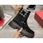 Roger Vivier Wallaviv Strass Buckle Chelsea Ankle Boots in Patent Leather Black 2024