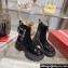 Roger Vivier Wallaviv Strass Buckle Chelsea Ankle Boots in Patent Leather Black 2024