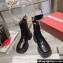 Roger Vivier Wallaviv Strass Buckle Chelsea Ankle Boots in Brushed Leather Black 2024