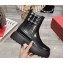 Roger Vivier Wallaviv Strass Buckle Chelsea Ankle Boots in Brushed Leather Black 2024