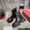 Roger Vivier Wallaviv Strass Buckle Chelsea Ankle Boots in Brushed Leather Black 2024