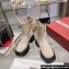 Roger Vivier Wallaviv Strass Buckle Chelsea Ankle Boots in Suede Leather Beige 2024