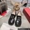 Roger Vivier Wallaviv Strass Buckle Loafers in Brushed Leather Black 2024