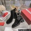 Roger Vivier Viv' Rangers Metal Buckle Chelsea Ankle Boots in Patent Leather Black 2024