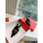Valentino Heel 10cm Rockstud Bow patent leather slingback pumps Black Spring 2024