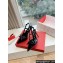 Valentino Heel 10cm Rockstud Bow patent leather slingback pumps Black Spring 2024