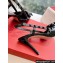 Valentino Heel 10cm Rockstud Bow patent leather slingback pumps Black Spring 2024