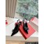 Valentino Heel 6cm Rockstud Bow patent leather slingback pumps Black Spring 2024