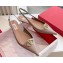 Valentino VLogo Signature leather slingback pumps Nude Spring 2024