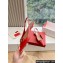 Valentino VLogo Signature leather slingback pumps Red Spring 2024