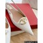 Valentino VLogo Signature leather slingback pumps White Spring 2024