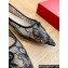 Valentino Mesh and Bow Ballet Flats Black Spring 2024