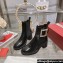 Roger Vivier Viv' Rangers Strass Buckle Chelsea Ankle Boots in Brushed Leather Black 2024