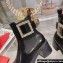 Roger Vivier Viv' Rangers Strass Buckle Chelsea Ankle Boots in Brushed Leather Black 2024
