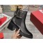 Roger Vivier Viv' Rangers Metal Buckle Chelsea Ankle Boots in Leather Black 2024
