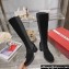 Roger Vivier Viv' Rangers Strass Buckle Chelsea Boots in Suede Leather Black 2024