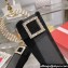 Roger Vivier Viv' Rangers Strass Buckle Chelsea Boots in Suede Leather Black 2024