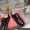 Roger Vivier Viv' Rangers Metal Buckle Monkstraps Loafers in Brushed Leather Black 2024