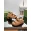 Gucci merino wool Double G sandals 771060 Brown 2024