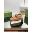 Gucci merino wool Double G sandals 771060 Brown 2024