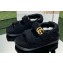 Gucci merino wool Double G sandals 771060 Black 2024