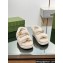Gucci merino wool Double G sandals 771060 White 2024
