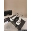 Chanel Heel 5cm Patent Calfskin Slingbacks White 2024