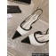 Chanel Heel 5cm Patent Calfskin Slingbacks White 2024