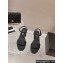 Chanel Heel 9cm Grosgrain & Strass Sandals G45365 Black 2024