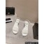 Chanel Heel 9cm Grosgrain & Strass Sandals G45365 White 2024